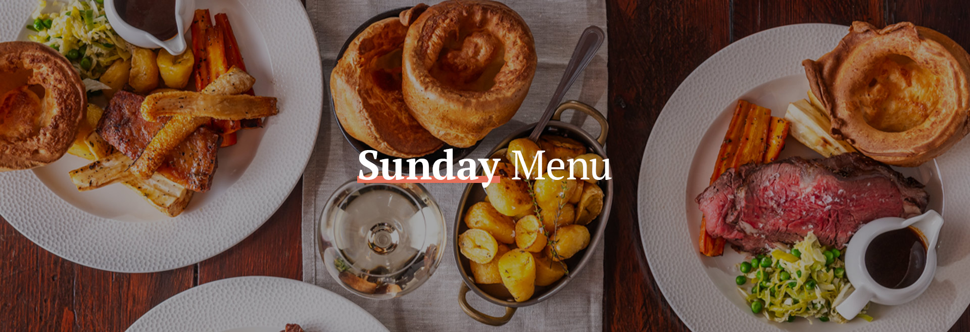 Sunday Menu at The King Harry